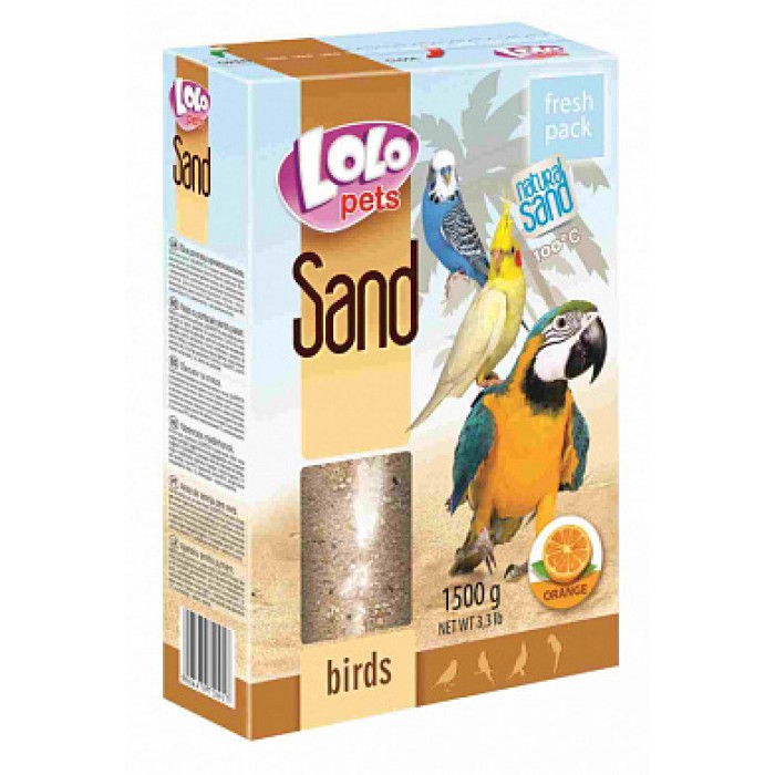 "Lolopets" Песок для птиц апельсиновый   1500г  